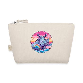 Rhinocéros Aquarelle Dessin Animé Kawaii Animal De Compagnie Animal Colorfu - Trousse biologique - nature - Devant