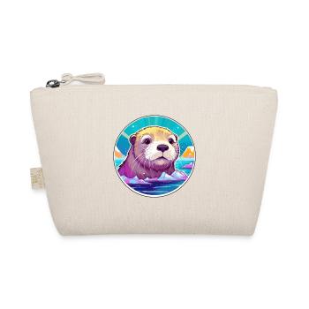 Loutre Aquarelle Dessin Animé Kawaii Animal De Compagnie Colorfu - Trousse biologique - nature - Devant