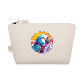 Parrot Watercolor Cartoon Kawaii Pet Animal Colorf - Organic Pouch - nature - Front