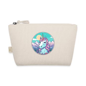 Unicorn Watercolor Cartoon Kawaii Pet Animal Color - Organic Pouch - nature - Front