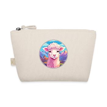 Sheep Watercolor Cartoon Kawaii Pet Animal Colorfu - Organic Pouch - nature - Front