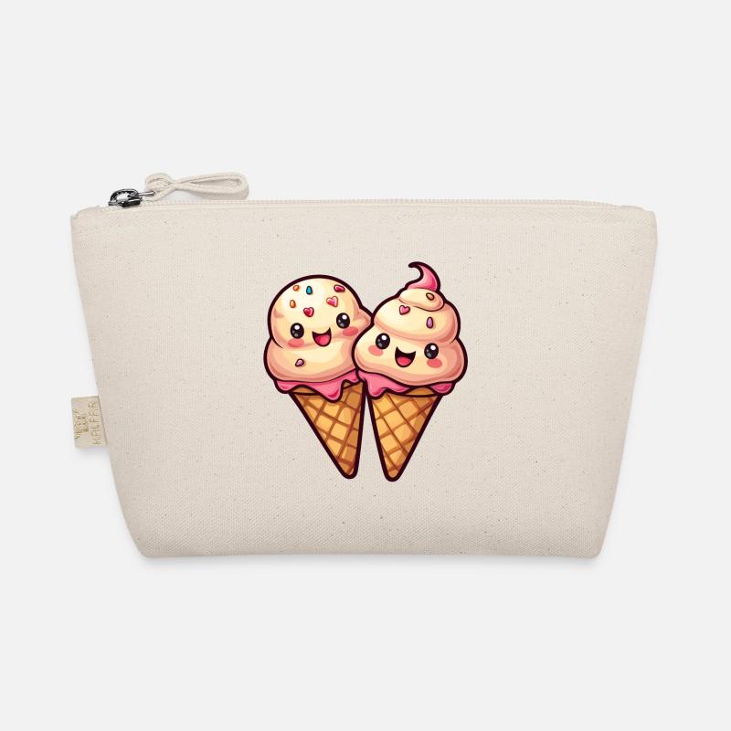 Lächelnde Eiskreation Bio-Täschchen