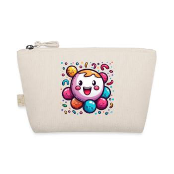 Carnival joy with confetti - Organic Pouch - nature - Front