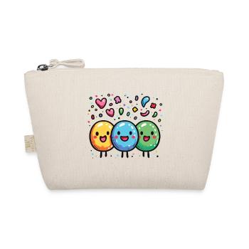 Carnival joy with confetti - Organic Pouch - nature - Front