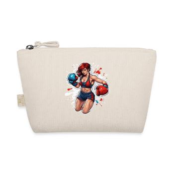 Boxer / Sports / Fight / Arena / Boxing Ring / Fists - Organic Pouch - nature - Front