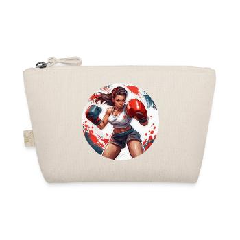 Boxer / Sports / Fight / Arena / Boxing Ring / Fists - Organic Pouch - nature - Front
