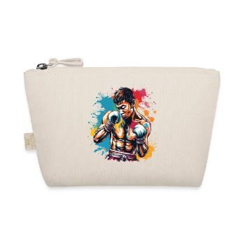Boxer / Sports / Fight / Arena / Boxing Ring / Fists - Organic Pouch - nature - Front