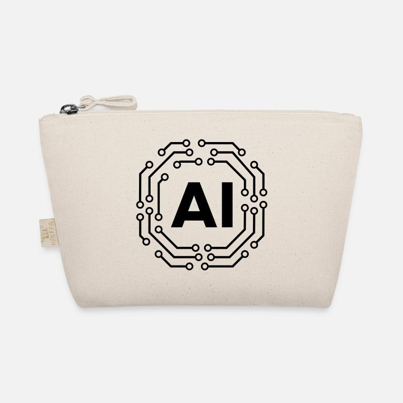 AI Icon Badge Logo Artificial Intelligence Logo Bio-Täschchen