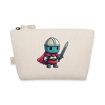 Brave knight in comic book style for kids - Organic Pouch - nature - Front
