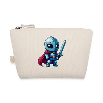 Brave knight in comic book style for kids - Organic Pouch - nature - Front
