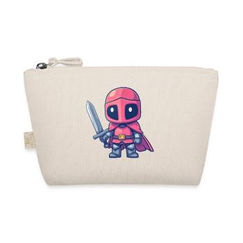 Brave knight in comic book style for kids - Organic Pouch - nature - Front