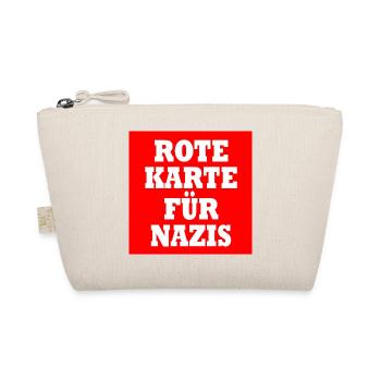 Rote karte für nazis - Bio-Täschchen - Natur - Vorne