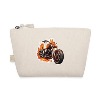 Biker / Motorrad Fahrer / Biker / Zweirad / Cross - Bio-Täschchen - Natur - Vorne