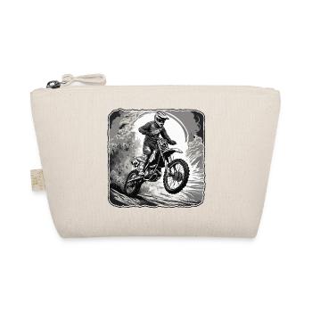 Biker / Motorrad Fahrer / Biker / Zweirad / Cross - Bio-Täschchen - Natur - Vorne