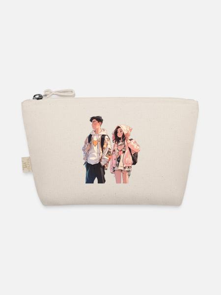 Lovebirds - Organic Pouch - nature - Front