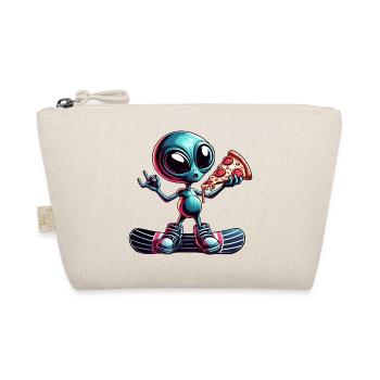 Alien Snowboarder : Pizza Action - Trousse biologique - nature - Devant