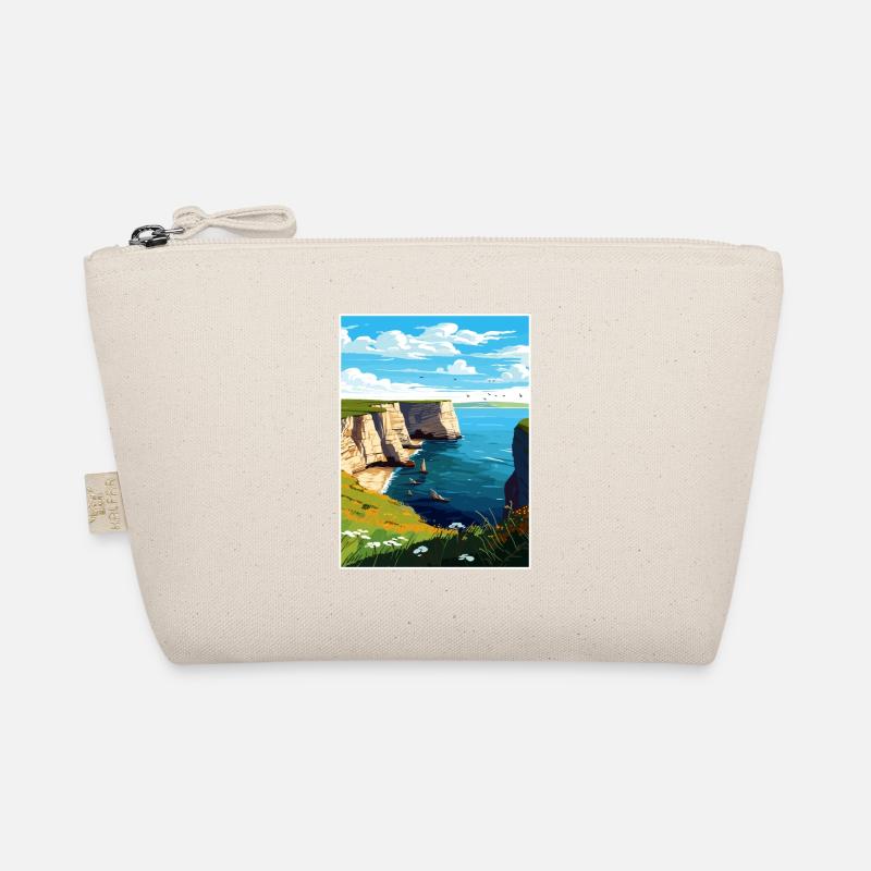 Bempton Cliffs Angleterre Vintage voyage affiche WPA Trousse biologique