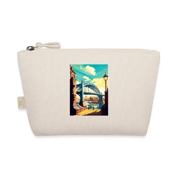 Newcastle Angleterre Vintage voyage affiche Souvenir - Trousse biologique - nature - Devant