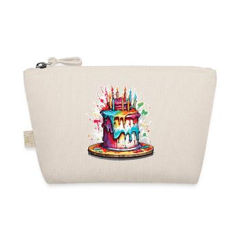Birthday Cake / Cake / Happy Birthday / Cake - Organic Pouch - nature - Front