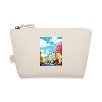 Notting Hill London Vintage Travel Poster Souvenir - Organic Pouch - nature - Front