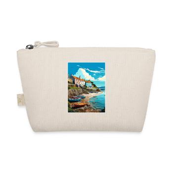 New Quay Welsh Wales Vintage Travel Poster WPA Art - Organic Pouch - nature - Front