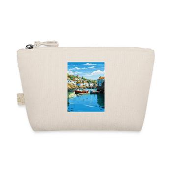 Polperro Cornwall Vintage voyage affiche Souvenir - Trousse biologique - nature - Devant