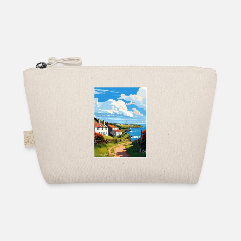 Ruan Minor Cornwall Vintage Travel Poster Souvenir Organic Pouch