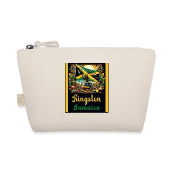 Jamaica Kingston Reggae Design - Organic Pouch - nature - Front