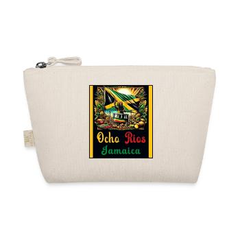 Jamaica Ocho Rios Reggae Design - Organic Pouch - nature - Front