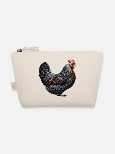 Lustiges Huhn Huhn Lustiges Bild - Bio-Täschchen - Natur - Vorne