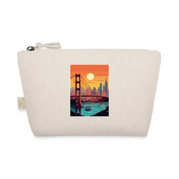 San Francisco Golden Gate California Travel Poster - Organic Pouch - nature - Front