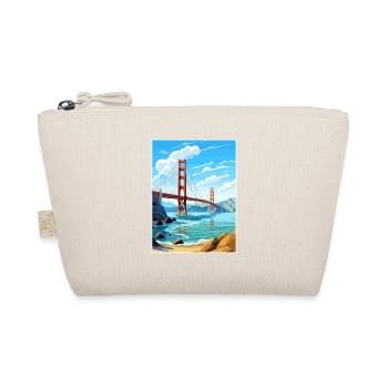 San Francisco Golden Gate California Travel Poster - Organic Pouch - nature - Front
