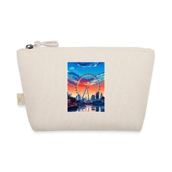 London Eye Vintage Travel Poster WPA Souvenir - Organic Pouch - nature - Front