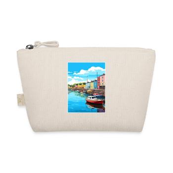 Plymouth England Vintage Travel Poster Souvenir - Organic Pouch - nature - Front