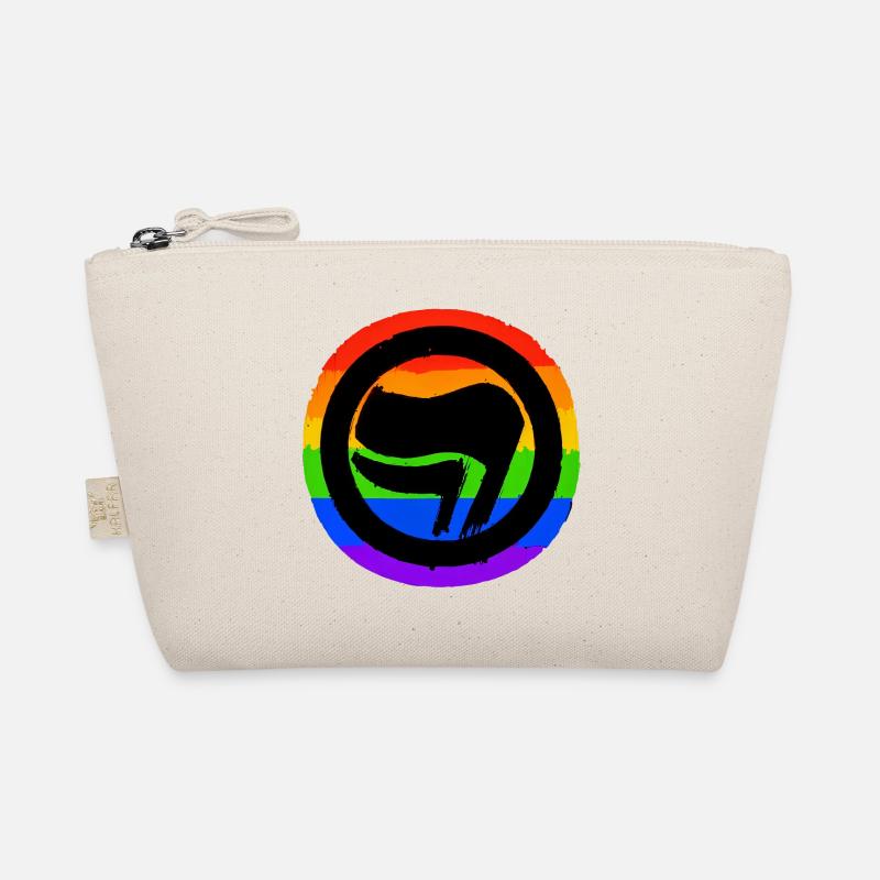 Antifaschistisch Regenbogen Bio-Täschchen