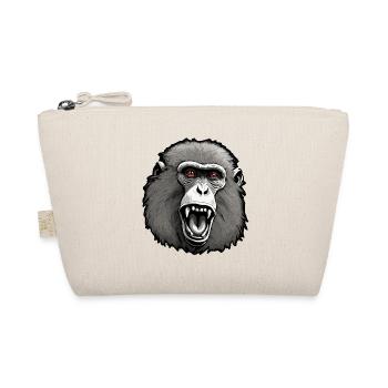 Affe / Tier / Zoo / Babian / Wild / Comic - Bio-Täschchen - Natur - Vorne
