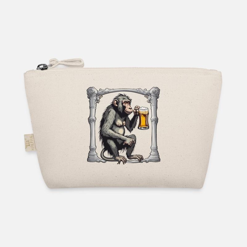 Monkey / Animal / Zoo / Babian / Wild / Comic Organic Pouch