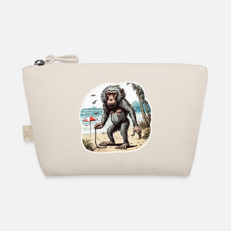 Monkey / Animal / Zoo / Babian / Wild / Comic Organic Pouch