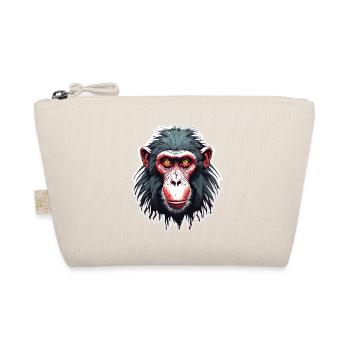 Affe / Tier / Zoo / Babian / Wild / Comic - Bio-Täschchen - Natur - Vorne