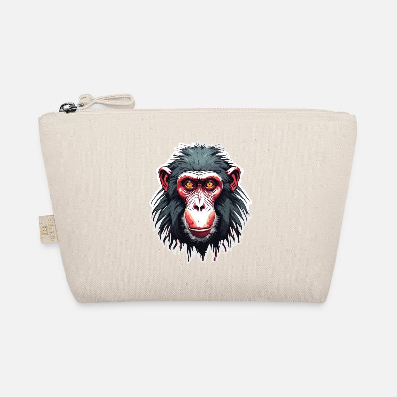 Monkey / Animal / Zoo / Babian / Wild / Comic Organic Pouch
