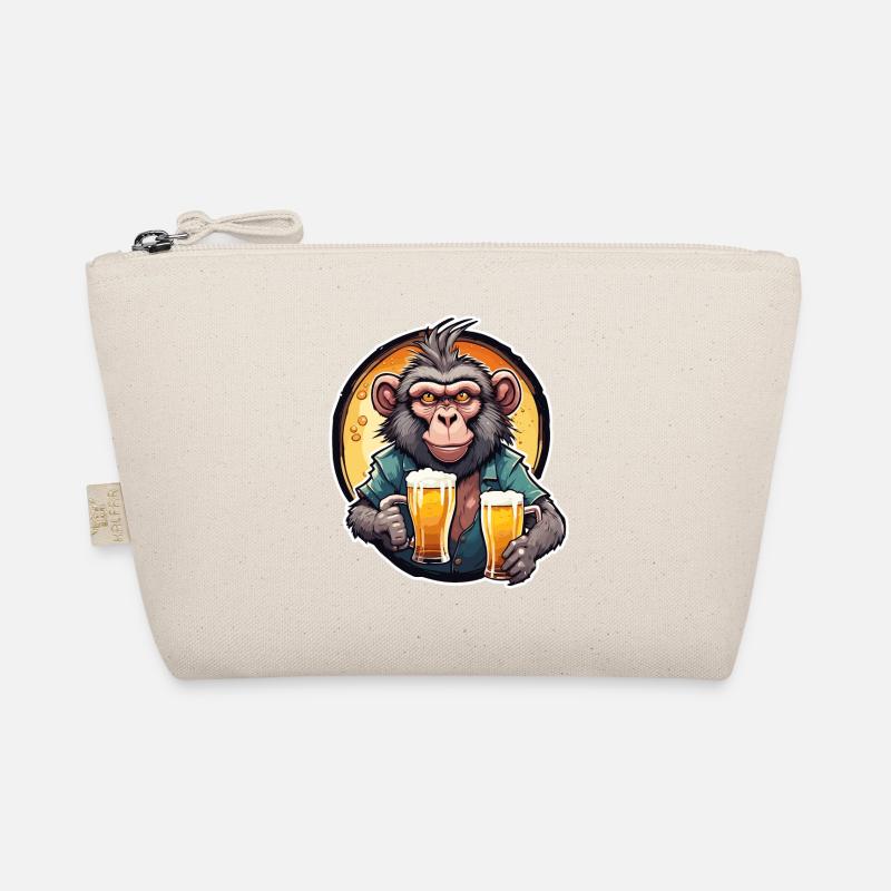 Affe / Tier / Zoo / Babian / Wild / Comic Bio-Täschchen