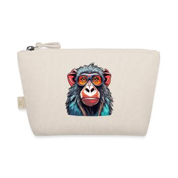 Affe / Tier / Zoo / Babian / Wild / Comic - Bio-Täschchen - Natur - Vorne