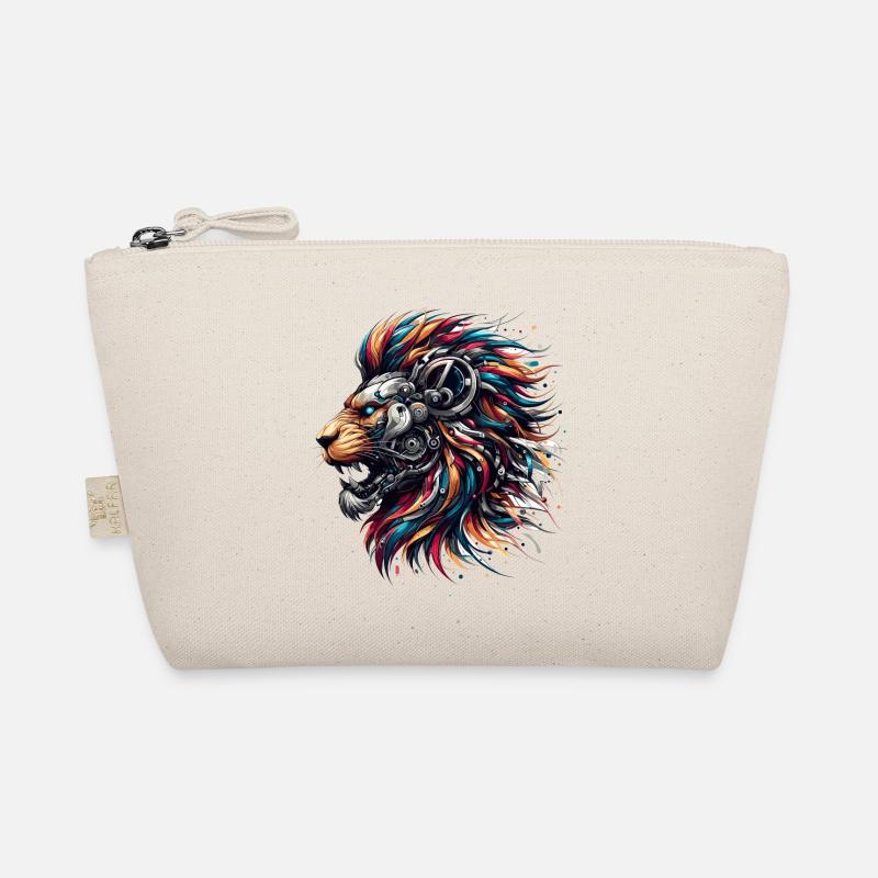 Lion Cyborg Robot Page Gift Organic Pouch