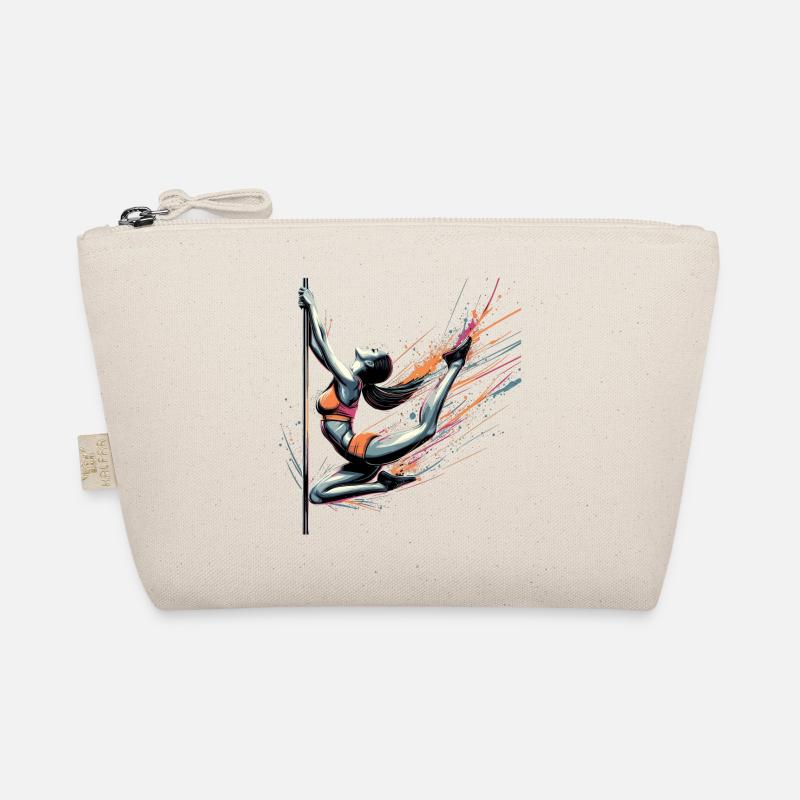 Pole Dance Dynamik Farben Geschenk Bio-Täschchen