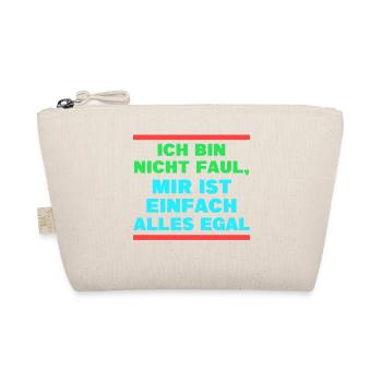 Ist Mir Wurscht Statement Egal Gleichgültig - Bio-Täschchen - Natur - Vorne