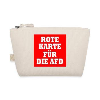 Rote karte für die afd - Bio-Täschchen - Natur - Vorne
