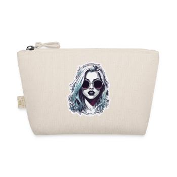 Woman / Pretty / Portrait / Colorful Hair / Model - Organic Pouch - nature - Front