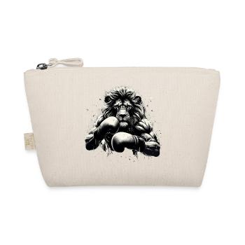 Lion Boxer combattant boxe cadeau - Trousse biologique - nature - Devant