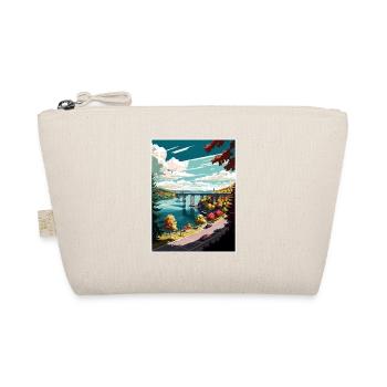 Poughkeepsie New York State Vintage Travel Poster - Organic Pouch - nature - Front