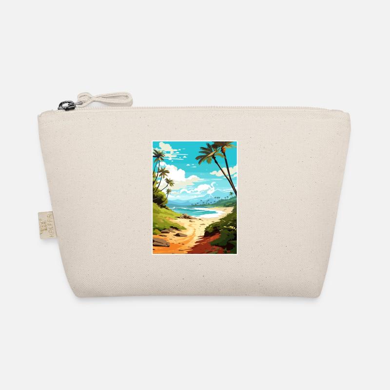 Hapuna Beach Hawaï Vintage voyage affiche Souvenir Trousse biologique